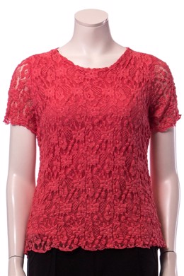 Michael Gold blonde t-shirt i fin coral